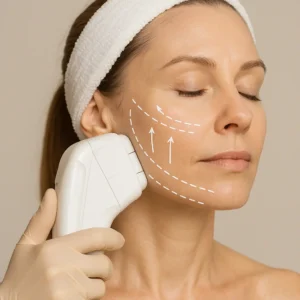 Woman having HI-FU to reduce wrinkles call LA LIPO Welwyn Garden City Now!