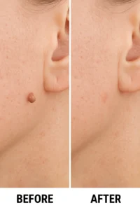 Skin tags removal Welwyn Garden City before and after