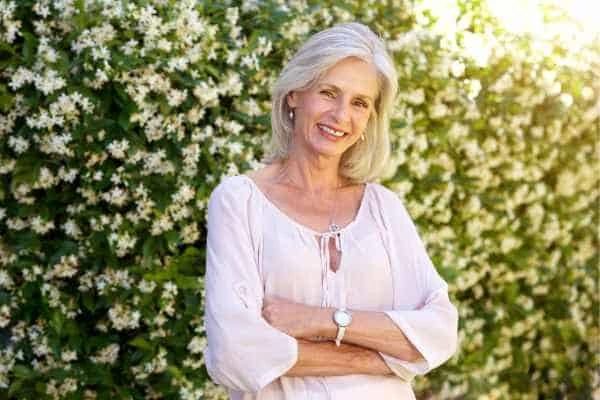 Older woman happy with urinary incontinence treatment Welwyn Garden City